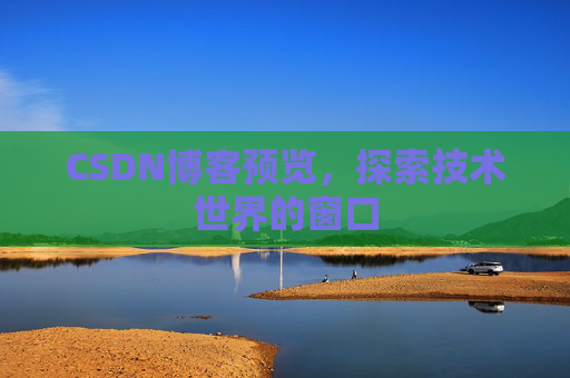 CSDN博客预览,探索技术世界的窗口